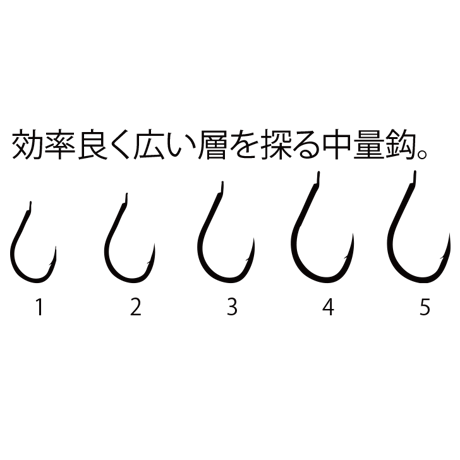 USR814 鬼掛 100入 層探りチヌひねり無し 鋭
