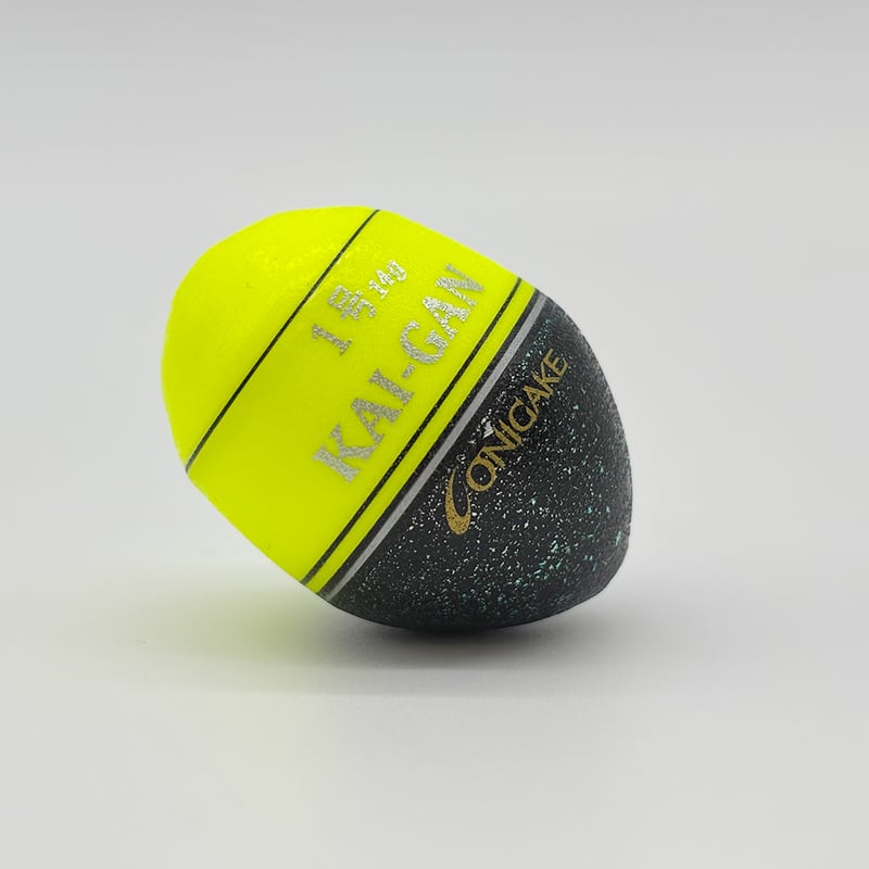 YG300G 鬼掛ふかせウキ 桐材 「国見工房 KAI-GAN-W」 イエロー