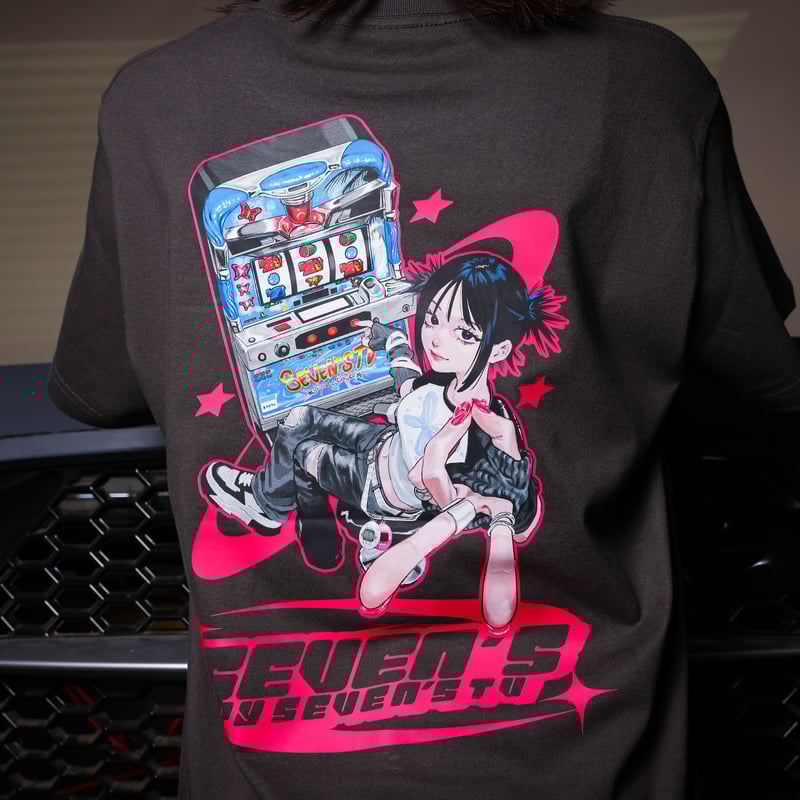 セブンズTV ロゴTシャツ L セブン 「SEVEN」「FRAGILE」 ボックスロゴ