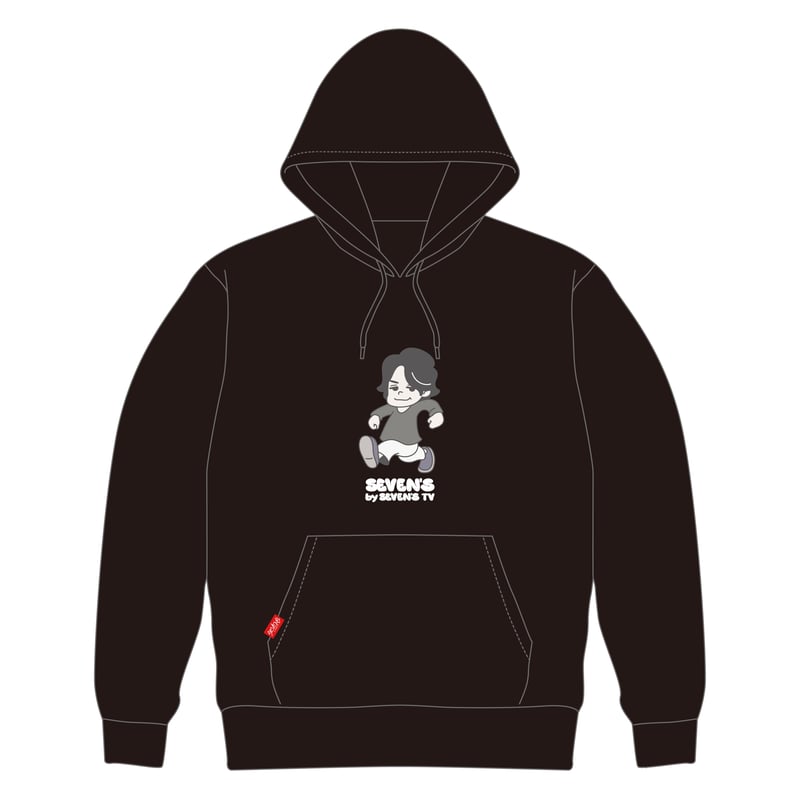 SEVEN'S TV ブラックパーカー Lサイズ SEVEN'S TV スロヘラ パーカー Lサイズ 黒色 ブラック ジャグラー