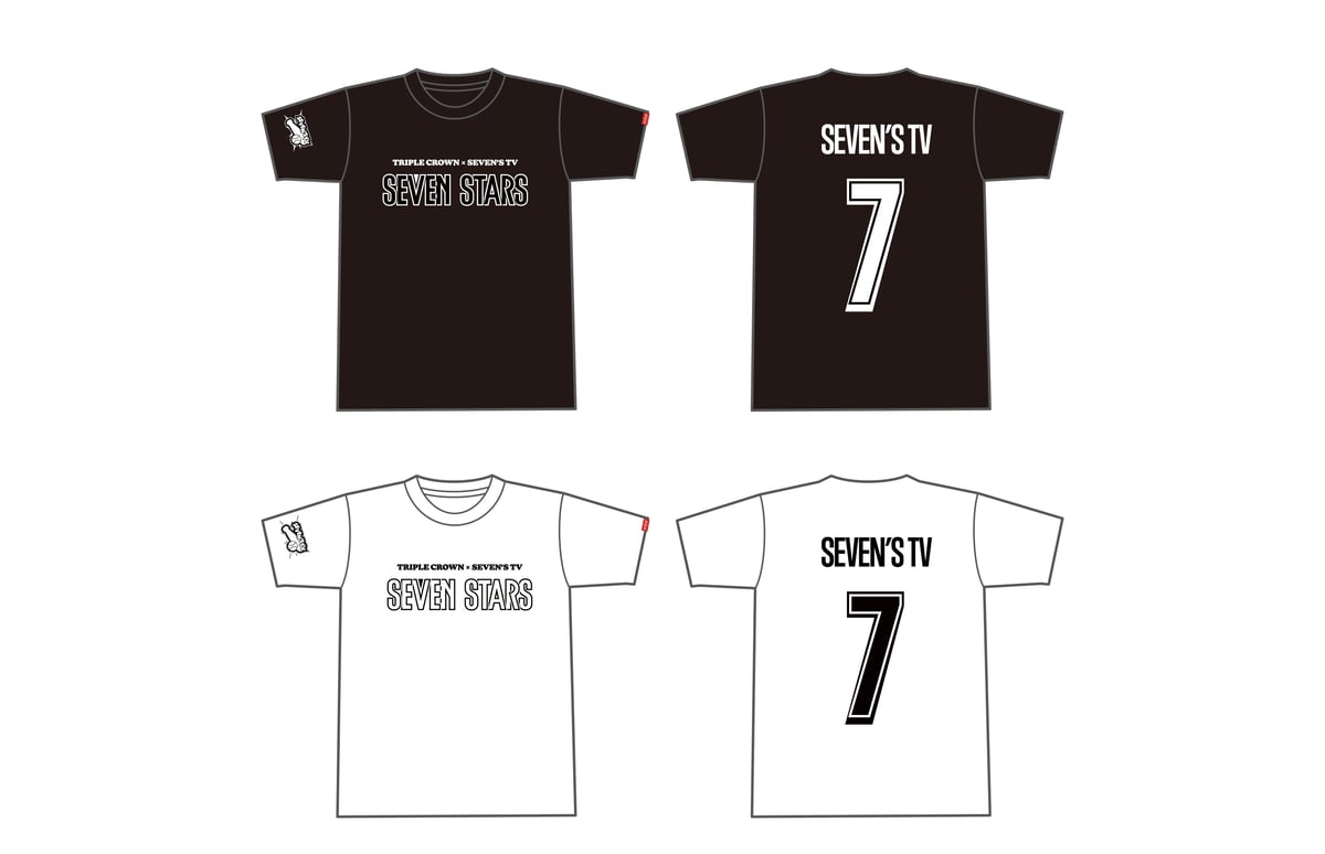 事後物販】TRIPLE CROWN × SEVEN'S TV Tee【6月中旬発送予定】 |