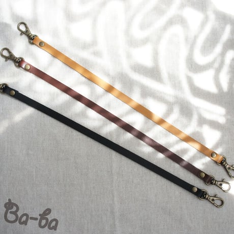 ✜ 本革ミニ持ち手・30cm（Natural、Brown、Black)