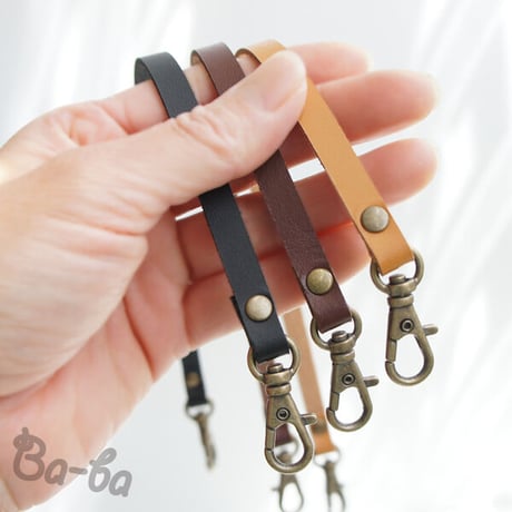 ✜ 本革ミニ持ち手・30cm（Natural、Brown、Black)