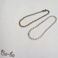 ✜ ボールチェーン・ø1.8mm/長さ15.5cm（AG、SL）