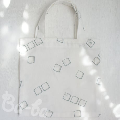送料無料♪ ばあば作、レトロな手さげバッグ（blanche・RB41）