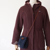 ばあば作、松編みのあったかknit巾着（Renown・KP9)