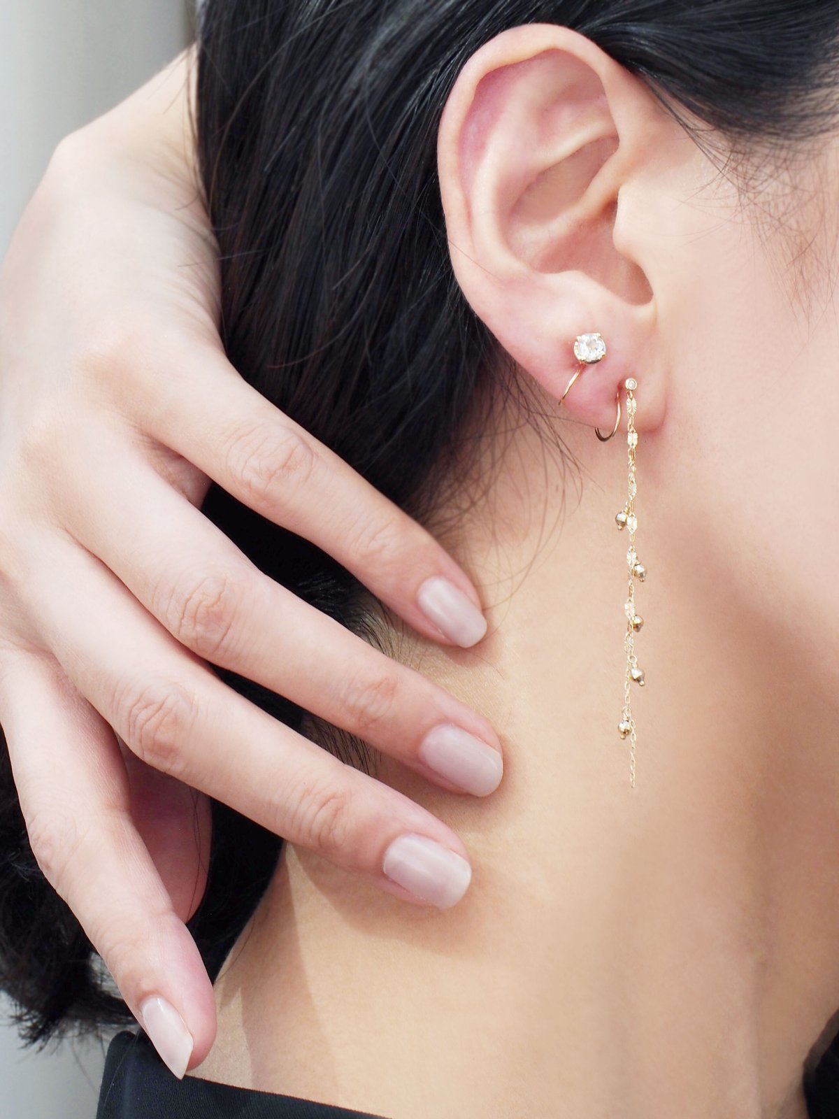K10YGダイヤモンドピアス | BON BON DO オンラインショップ
