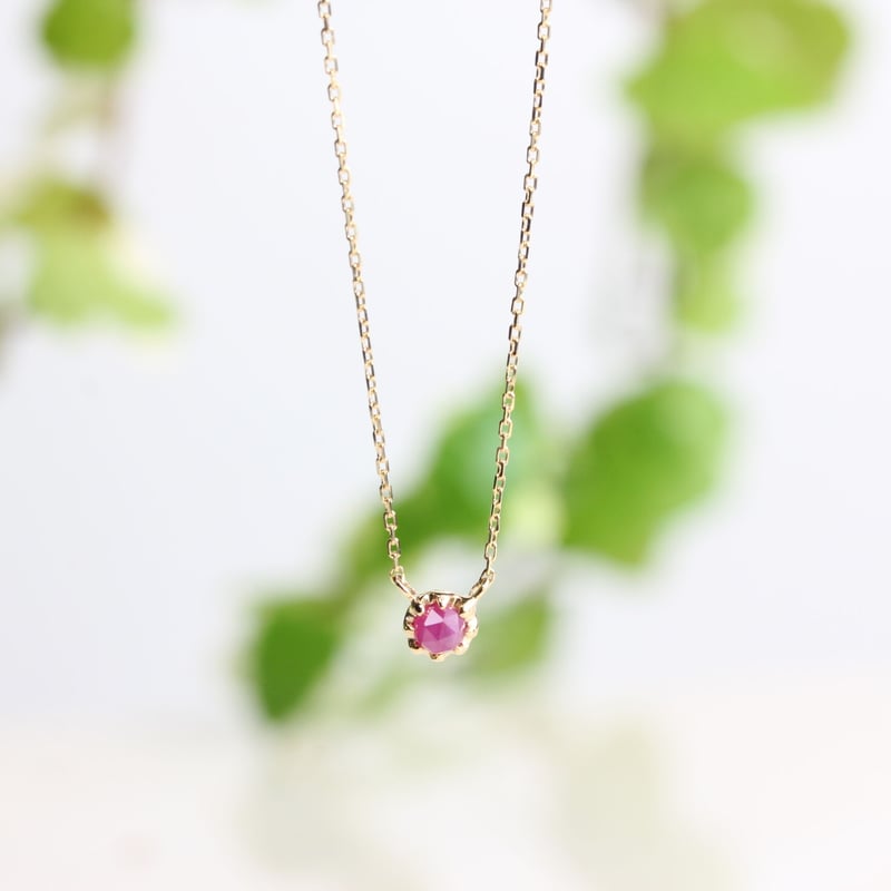 K10YGルビーネックレス | BON BON DO オンラインショップ 