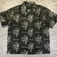 『NO PIZZA NO LIFE』unity okinawa ALOHA SHIRTS(BLACK)