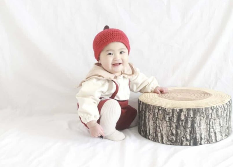 どんぐり帽子 果物りんご コットン100% | HANDMADE MORITA