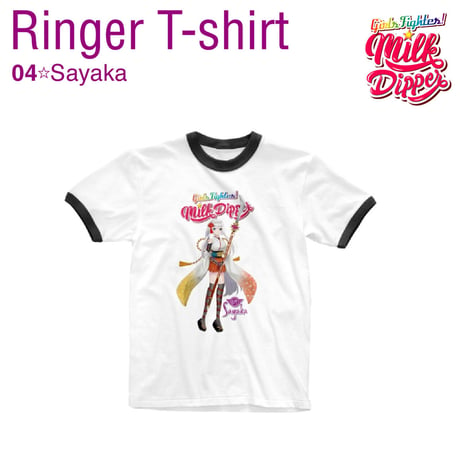 Milk Dipper ミルクディッパー リンガーTシャツ 04☆Sayaka