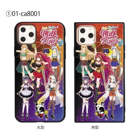 ガラス保護フィルム付iPhone11シリーズケース 【Milk Dipper】ミルクディッパー