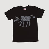 GO SLOW 子供Tシャツ（ブラック）
