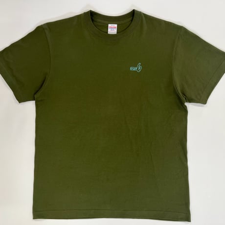 かかせて車Tシャツ（カーキT×空色）