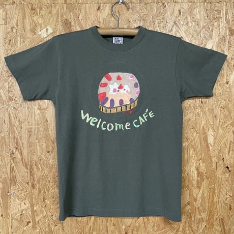 一点モノTシャツ-ストロベリーカラーケーキ