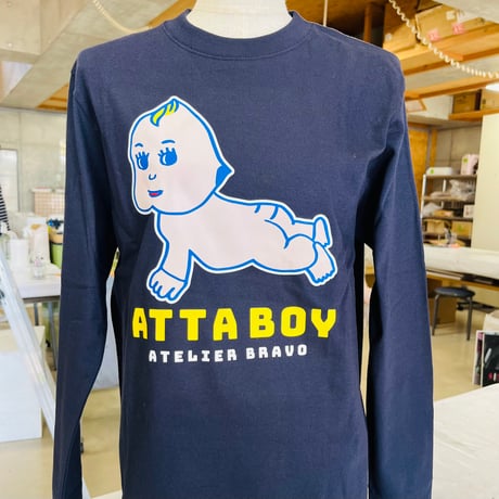 ATTABOY ロンT（紺T×紺）