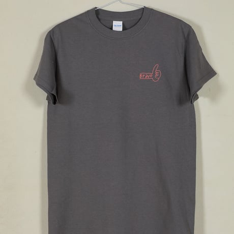 かかせて車Tシャツ（グレーT×チーク）