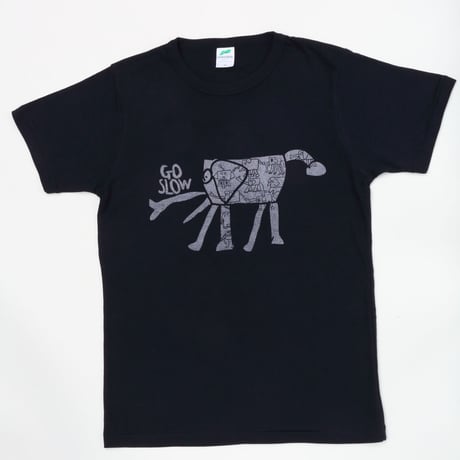GO SLOW　大人Tシャツ （ブラック）