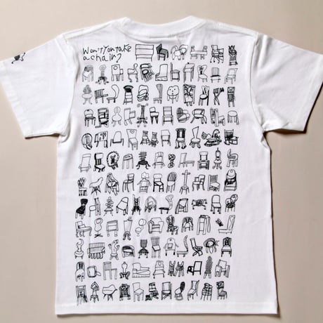 椅子Tシャツ（白）