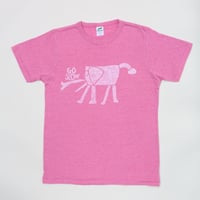 GO SLOW　大人Tシャツ （ヘザーピンク）