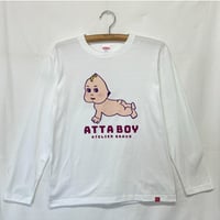ATTA BOY ロンT（白T×紫）