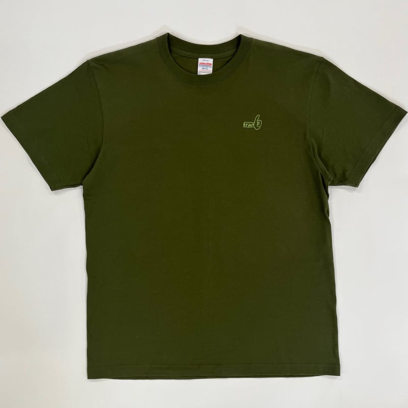 最終お値下げ　45RカーキTシャツ かかせて車Tシャツ（カーキT×黄） | Atelier Bravo