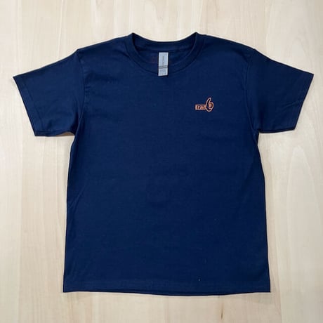 かかせて車TシャツKids（紺T×オレンジ）