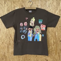 一点モノTシャツ-動物と人間ふたりがおる
