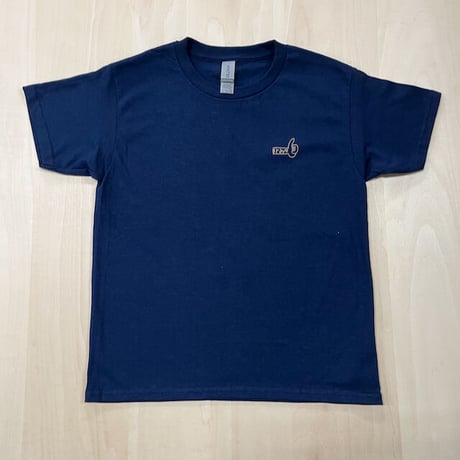 かかせて車TシャツKids（紺T×ベージュ）