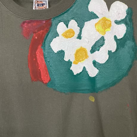 一点モノTシャツ-おはなを書きます