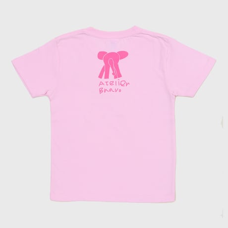 GO SLOW　子供Tシャツ（ベビーピンク）