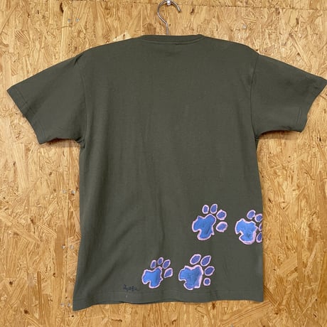 一点モノTシャツ-クロヒョウシャツ