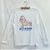 ATTABOY ロンT（白T×紺）