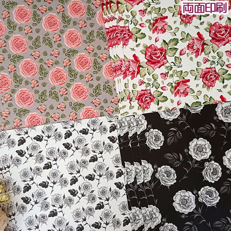 №12❷♡lien様♡両面印刷♡デザインペーパー16枚A 101