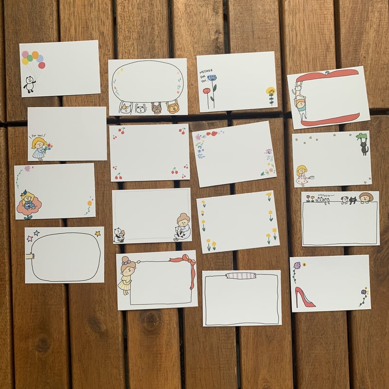 アルバムに使えるメッセージカード⭐︎32枚 | POCAのお絵描き