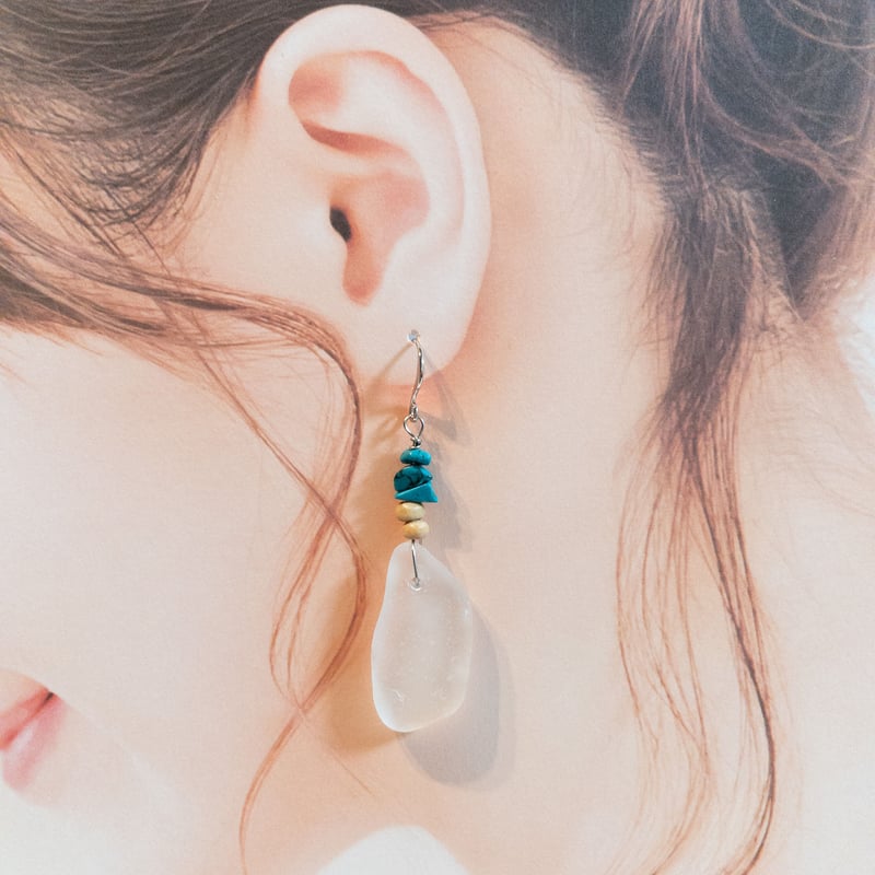 シーグラスピアス | Negi☆STORE