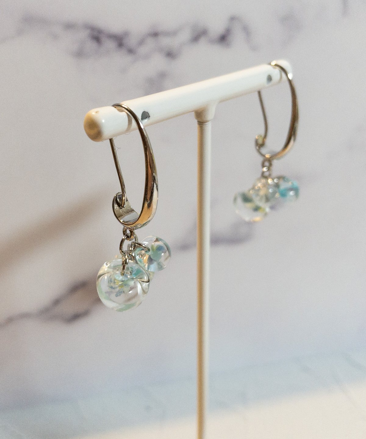 ティアドロップビーズピアス | Negi☆STORE