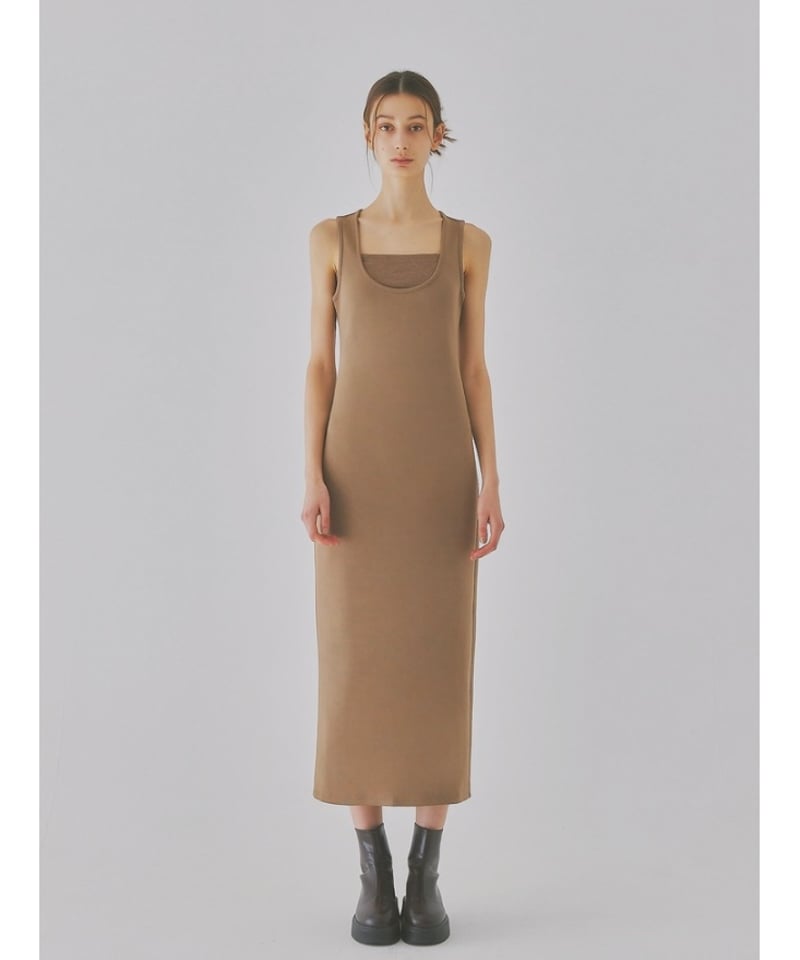 sample sale ) u-neck pencil dress | célon