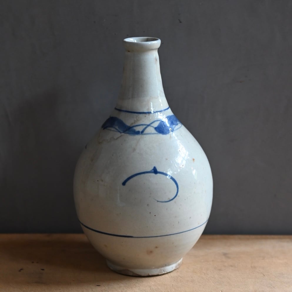 染付笹文 らっきょう徳利 | 発酵素材オンラインストア