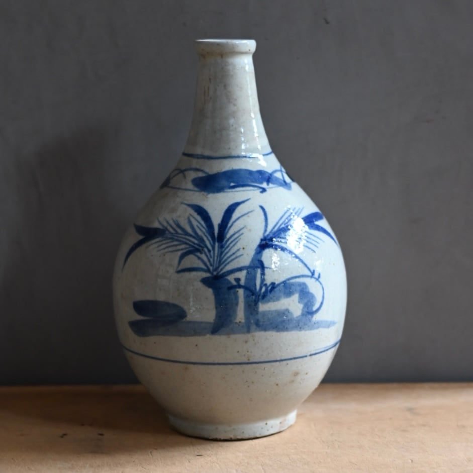 染付笹文 らっきょう徳利 | 発酵素材オンラインストア