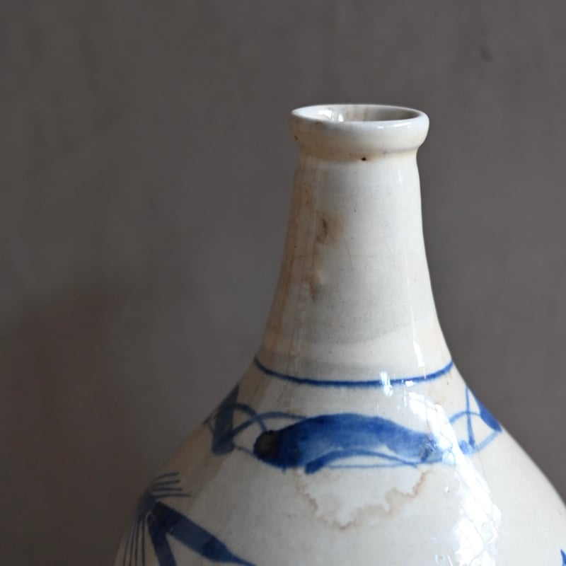 染付笹文 らっきょう徳利 | 発酵素材オンラインストア