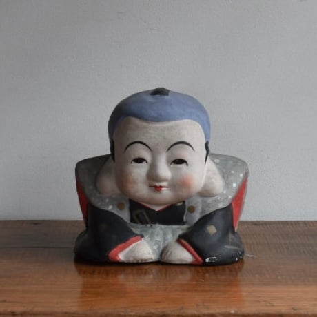 福助　陶磁器 1279 珍品 九谷焼 お多福 染付 福助さん 置物 - メルカリ