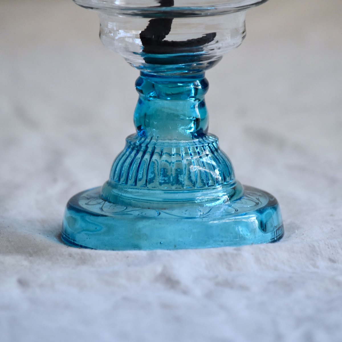 大正硝子 オイルランプ ブルー D605 【公式通販】