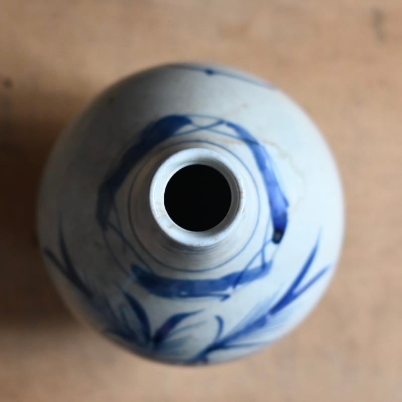 染付笹文 らっきょう徳利 | 発酵素材オンラインストア