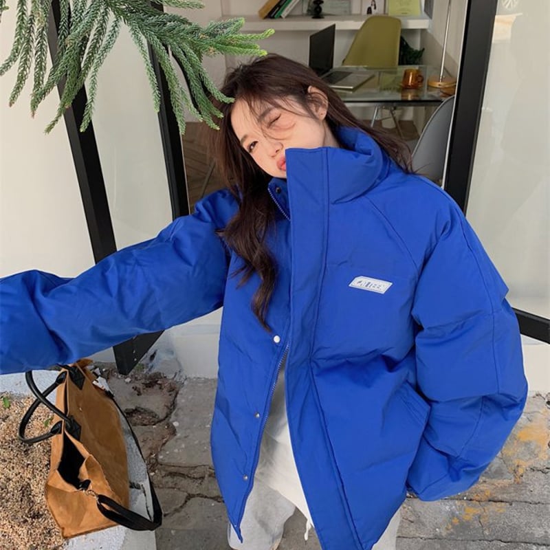 ブルーダウンジャケット ダウンジャケット ダウンコート コットン