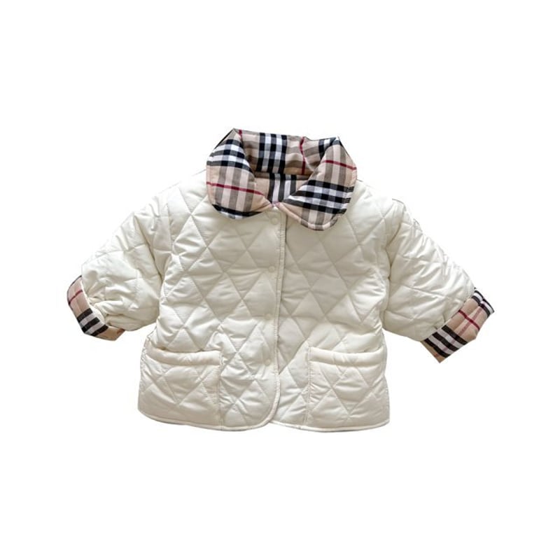 チェック柄キルティングジャケット タータンチェック キルティング