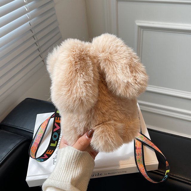 うさぎ型 ミニバッグ ファーバッグ ショルダーバッグ バッグ bag