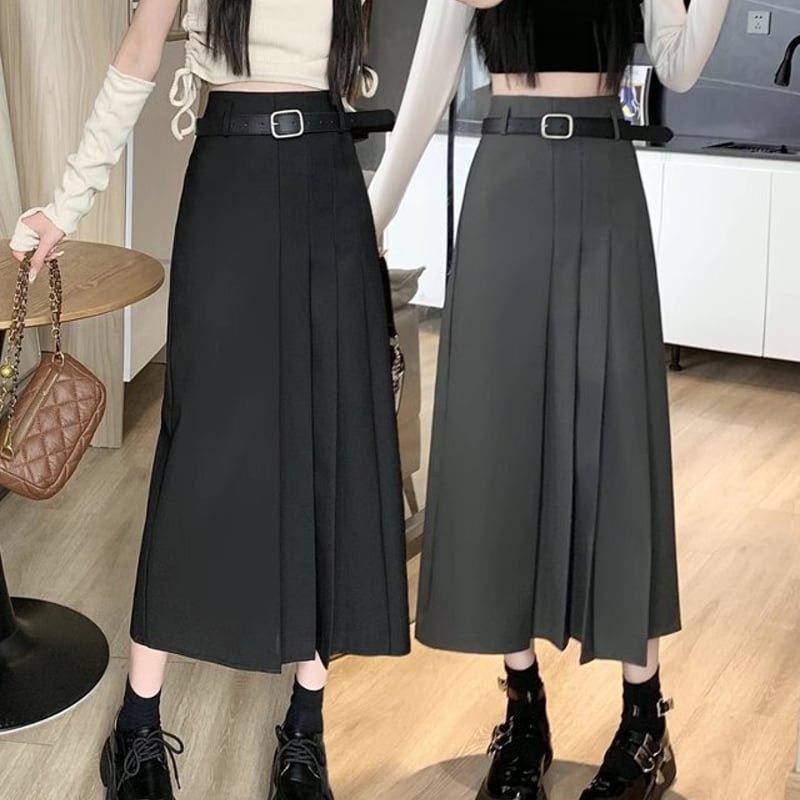 HACHYARDS ハーフプリーツスカート M ブラック新品未使用品 ハーフプリーツスカート ミモレスカート プリーツスカート ブラック