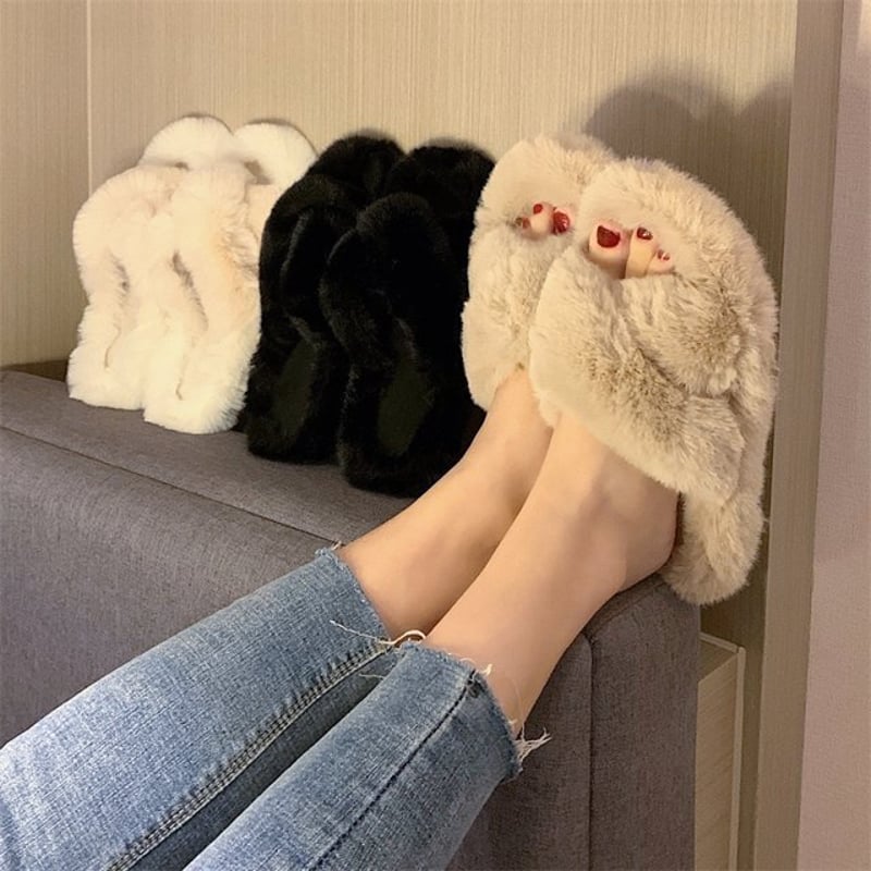 Celine セリーヌ サンダル ブランド 厚底 秋冬 ふわふわ 保温 防寒 スリッパ 女性向け モコモコシューズ靴