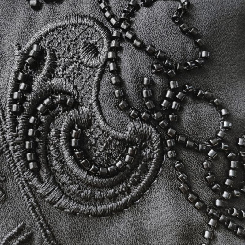 花柄刺繍付け襟 つけ襟 レディース 女性 重ね着風 レイヤード風